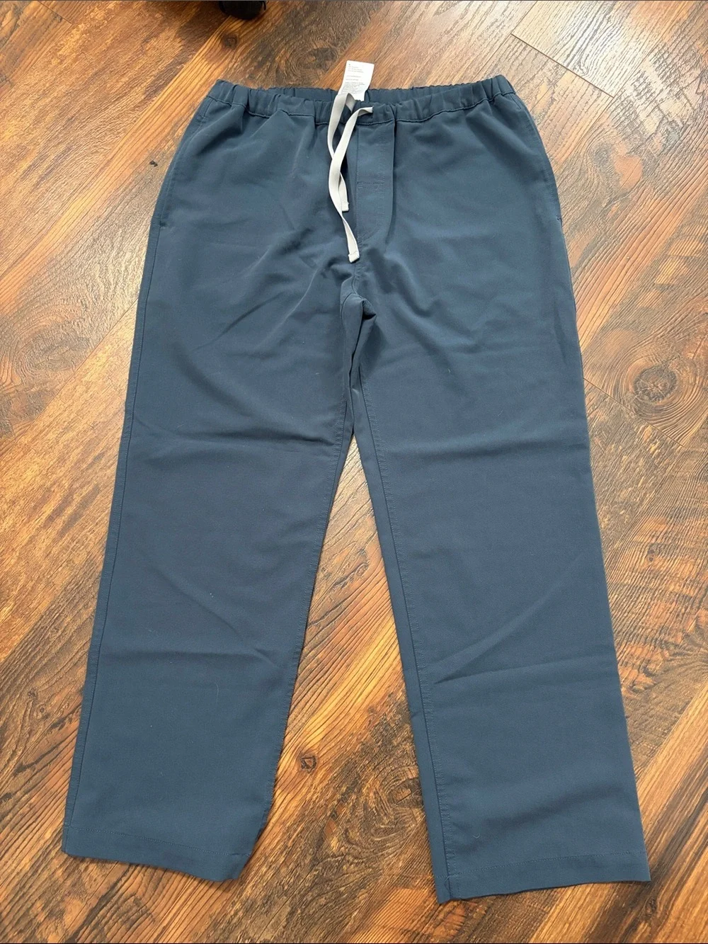 Men's Navy Elastic Waist Pants - Casual Comfort MS
